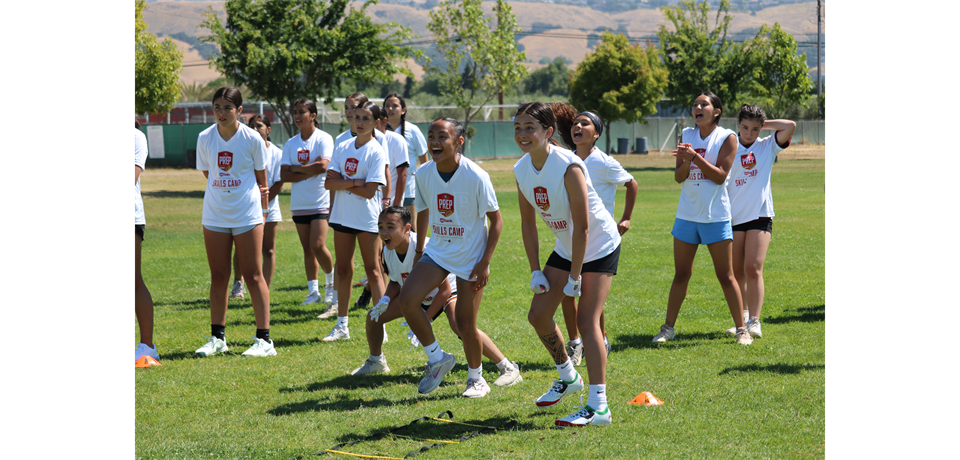 The Five! Hosts SF 49ers Prep Girls Flag Camp